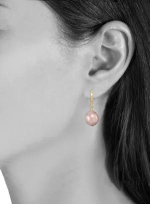 Pink baroque pearl — Margo Morrison New York